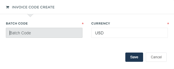 fig 2 - create code modal (beta)